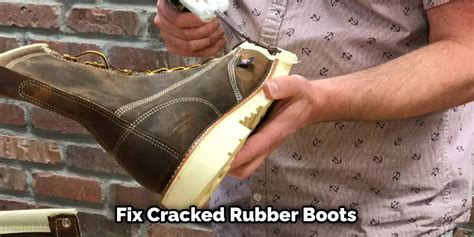 fixing cracked rubber boots.